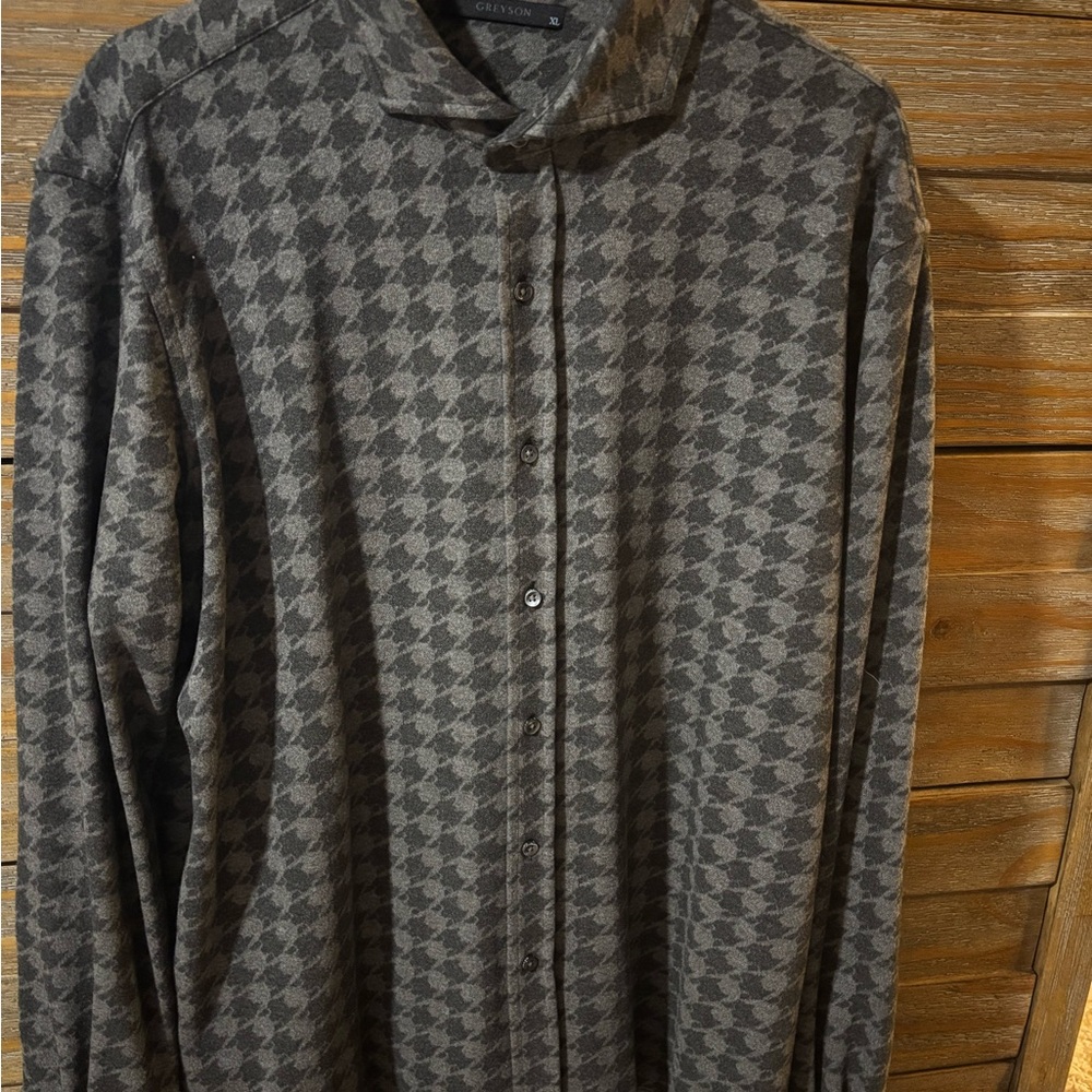 Greyson Gray Patterned Men's Shirt